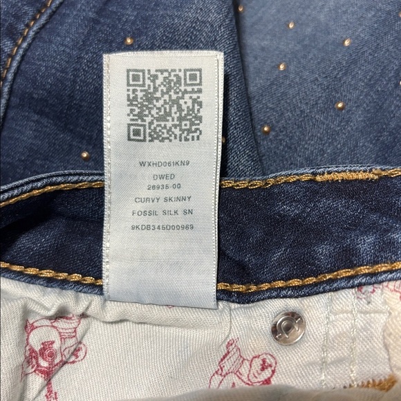 True Religion Women's Studded Skinny Jeans - Dark Blue - Picture 6 of 11